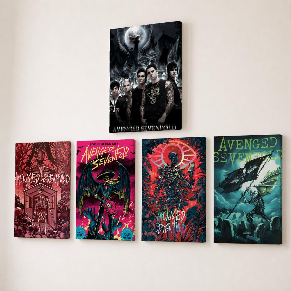 Rock Band A-avenged Sevenfold  - đánh giá và giá Canvas Wrap Ready