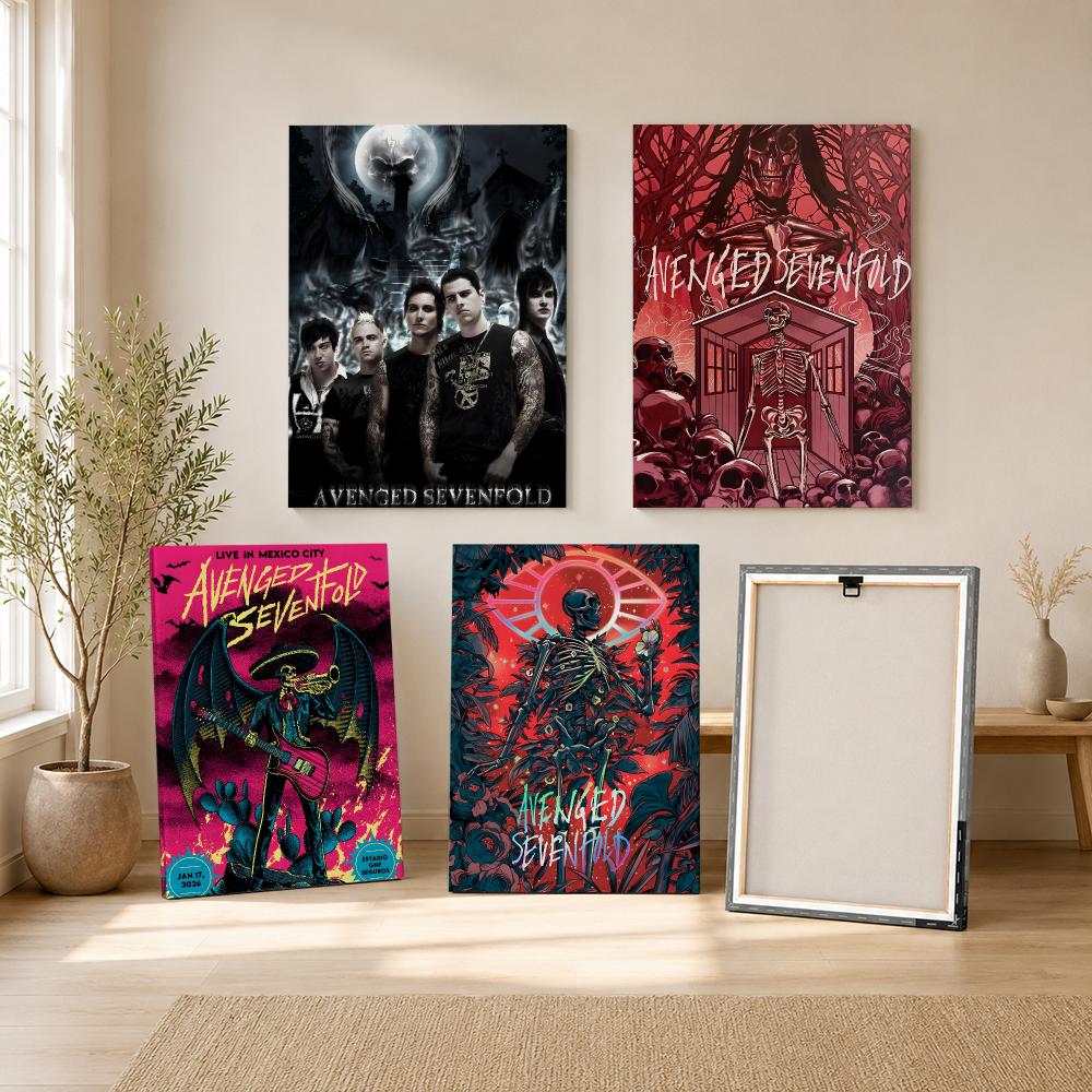 Rock Band A-avenged Sevenfold  - đánh giá và giá Canvas Wrap Ready
