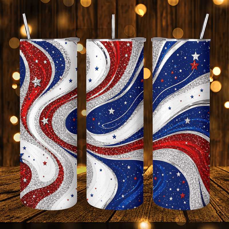 1pc 1pcs 20oz Red White Blue S - đánh giá và giá Tumbler 20Oz White