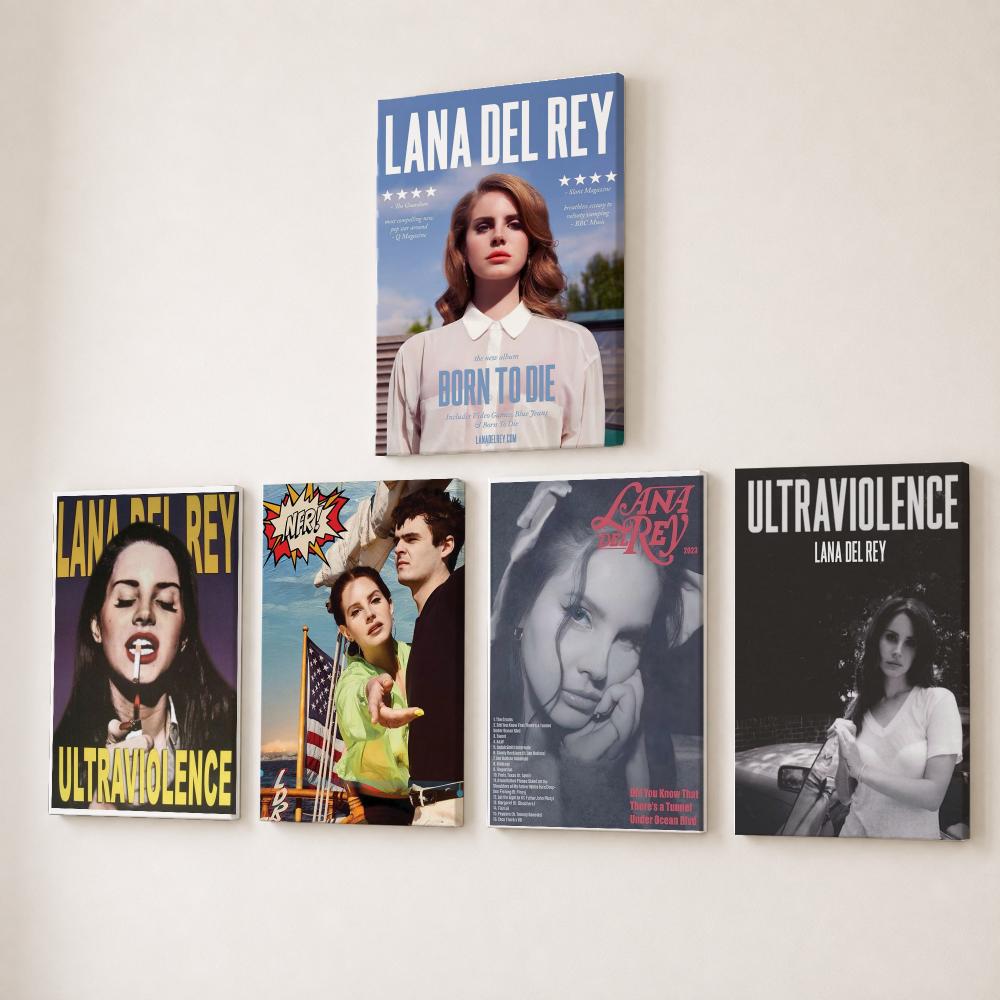 Famous Singer L-Lana Del Rey P - đánh giá và giá Canvas Wrap Ready