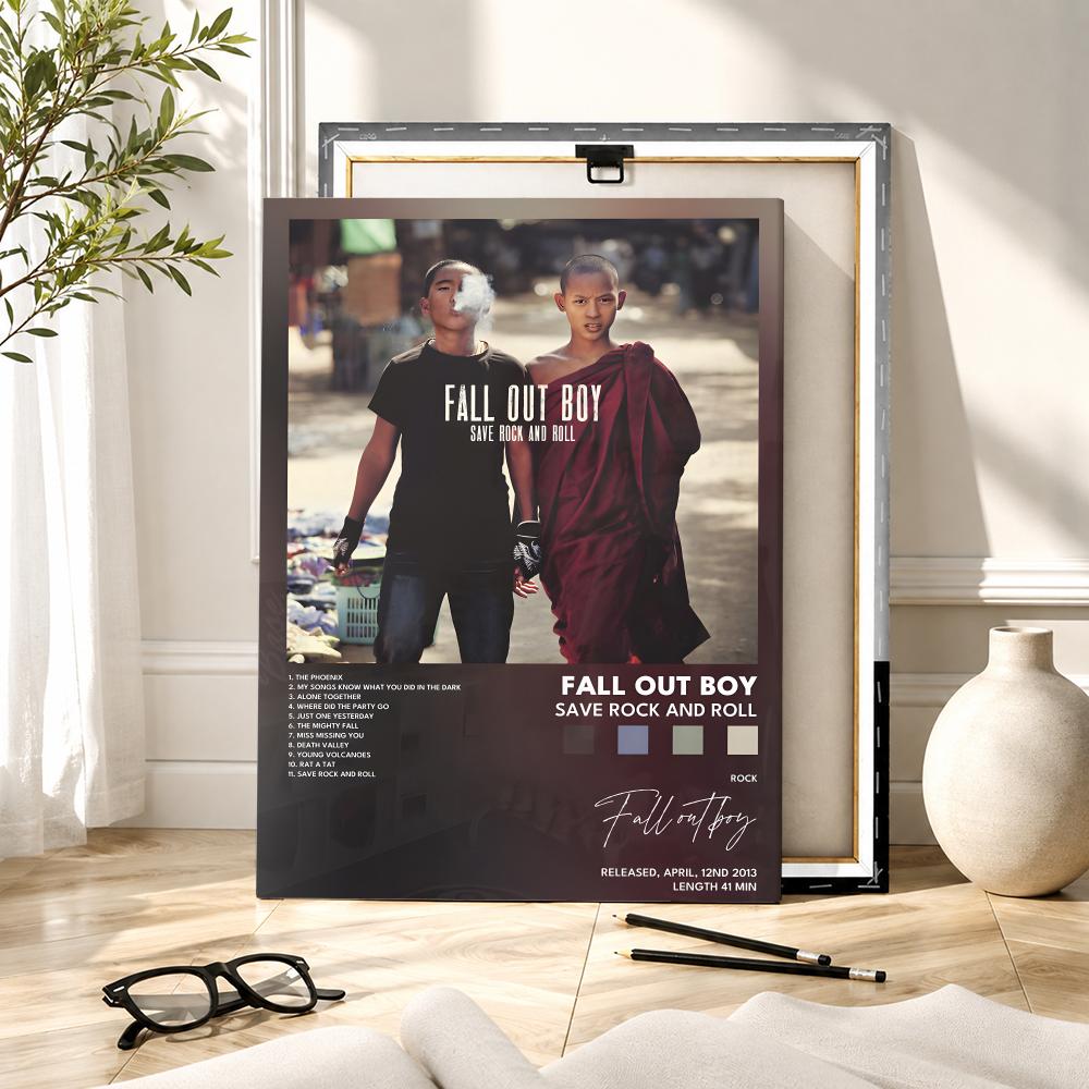 Rock Band F-Fall Out Boy Music - đánh giá và giá Canvas Wrap Ready